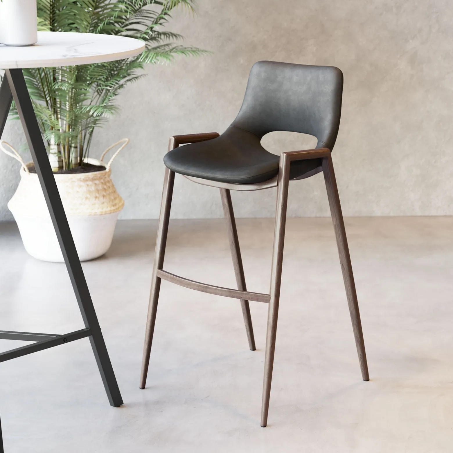Desi Upholstered Barstool - Set of Two