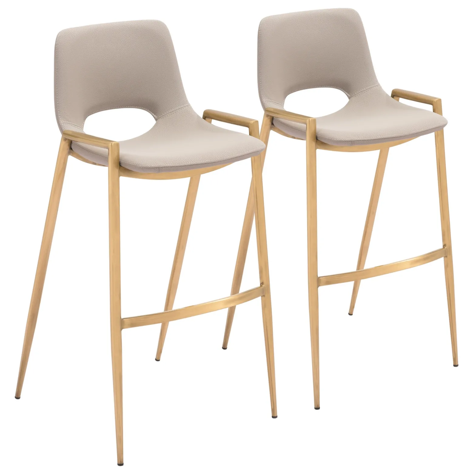 Desi Upholstered Barstool - Set of Two