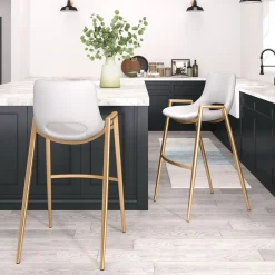 Desi Upholstered Barstool - Set of Two