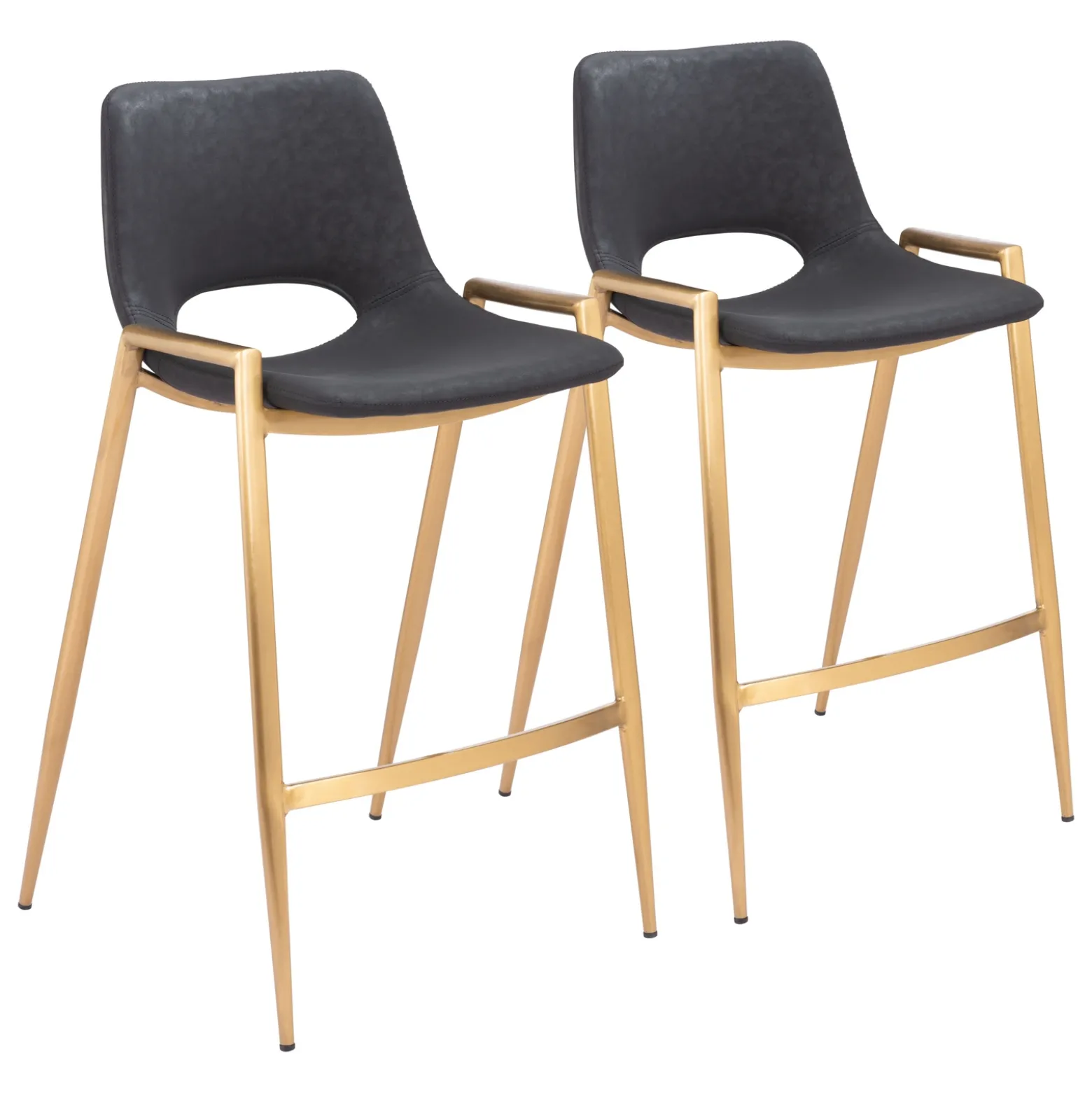 Desi Upholstered Counter Stool - Set of Two