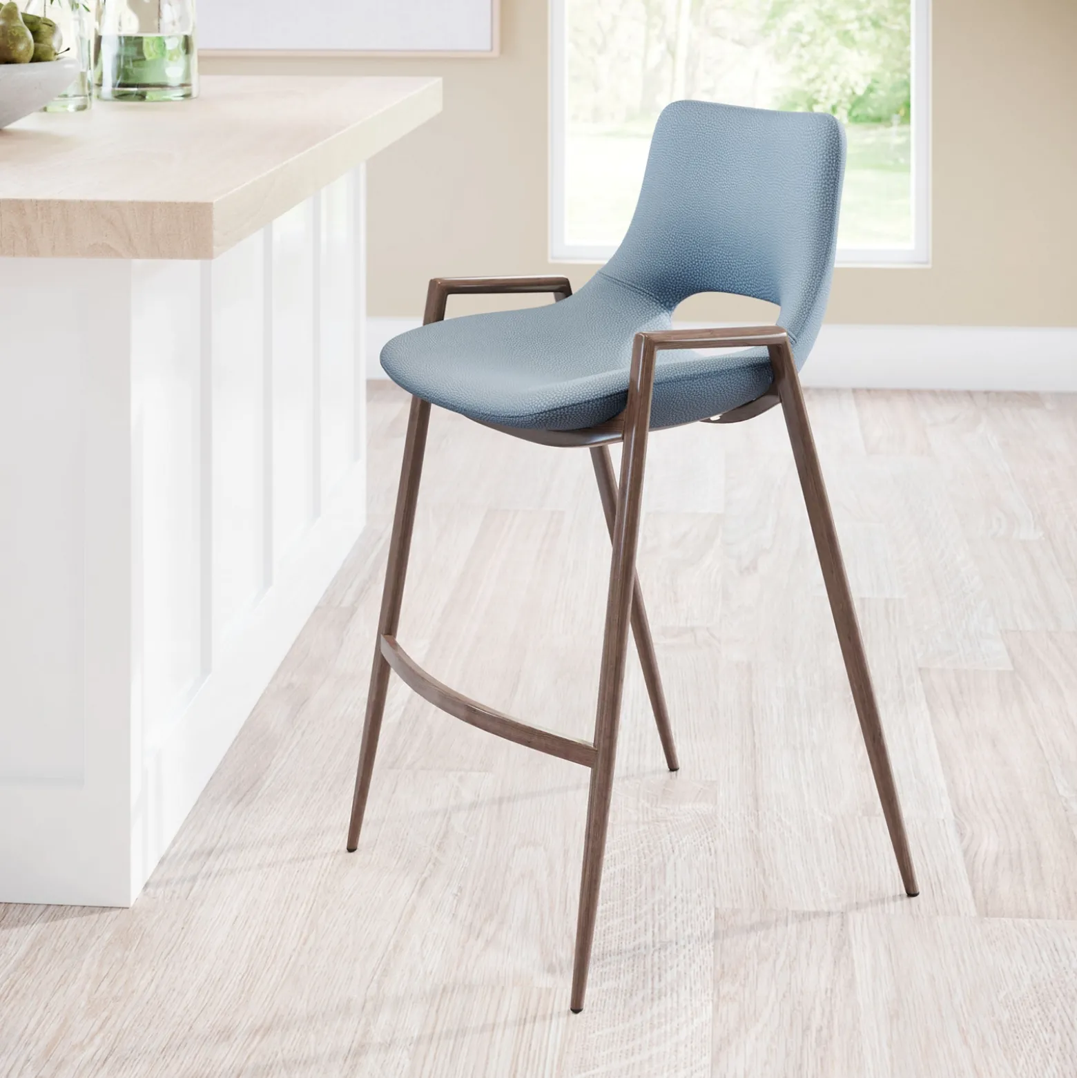 Desi Upholstered Counter Stool - Set of Two