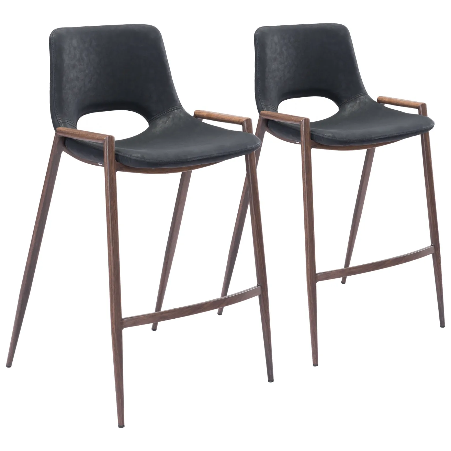 Desi Upholstered Counter Stool - Set of Two
