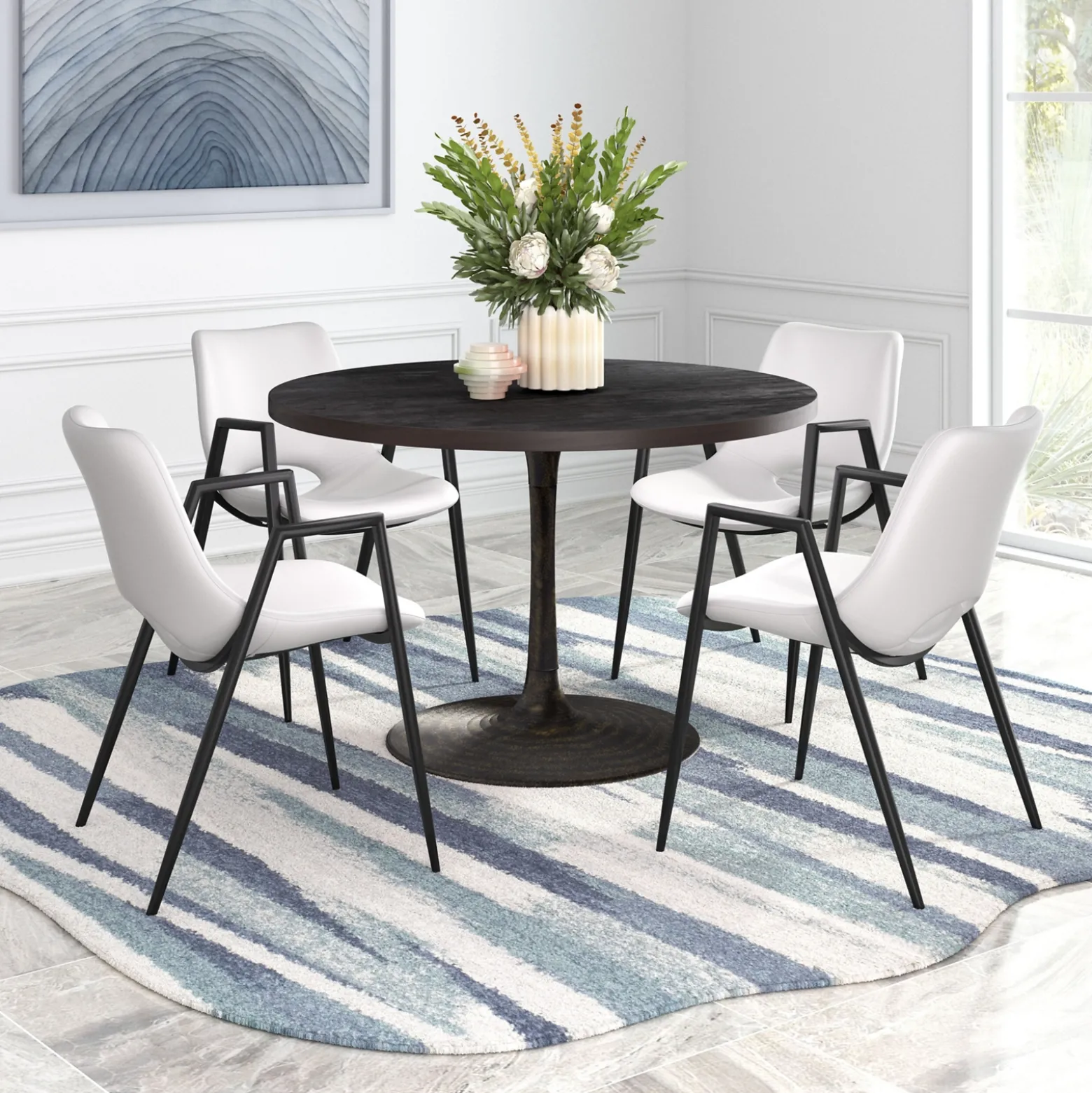 Desi Upholstered Dining Chair - Set of Two