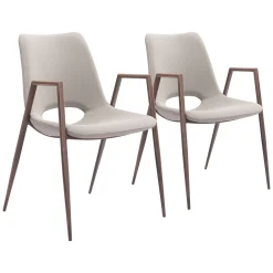 Desi Upholstered Dining Chair - Set of Two