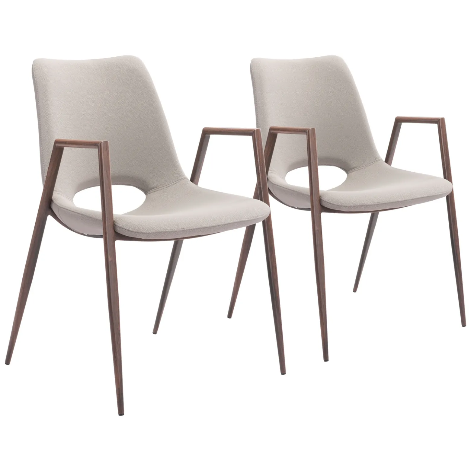Desi Upholstered Dining Chair - Set of Two