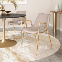 Desi Upholstered Dining Chair - Set of Two