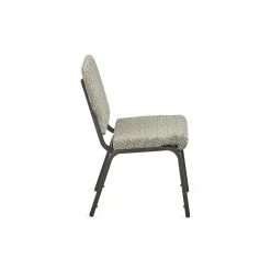 Designer Upholstery Armless Wingback Stack Chair