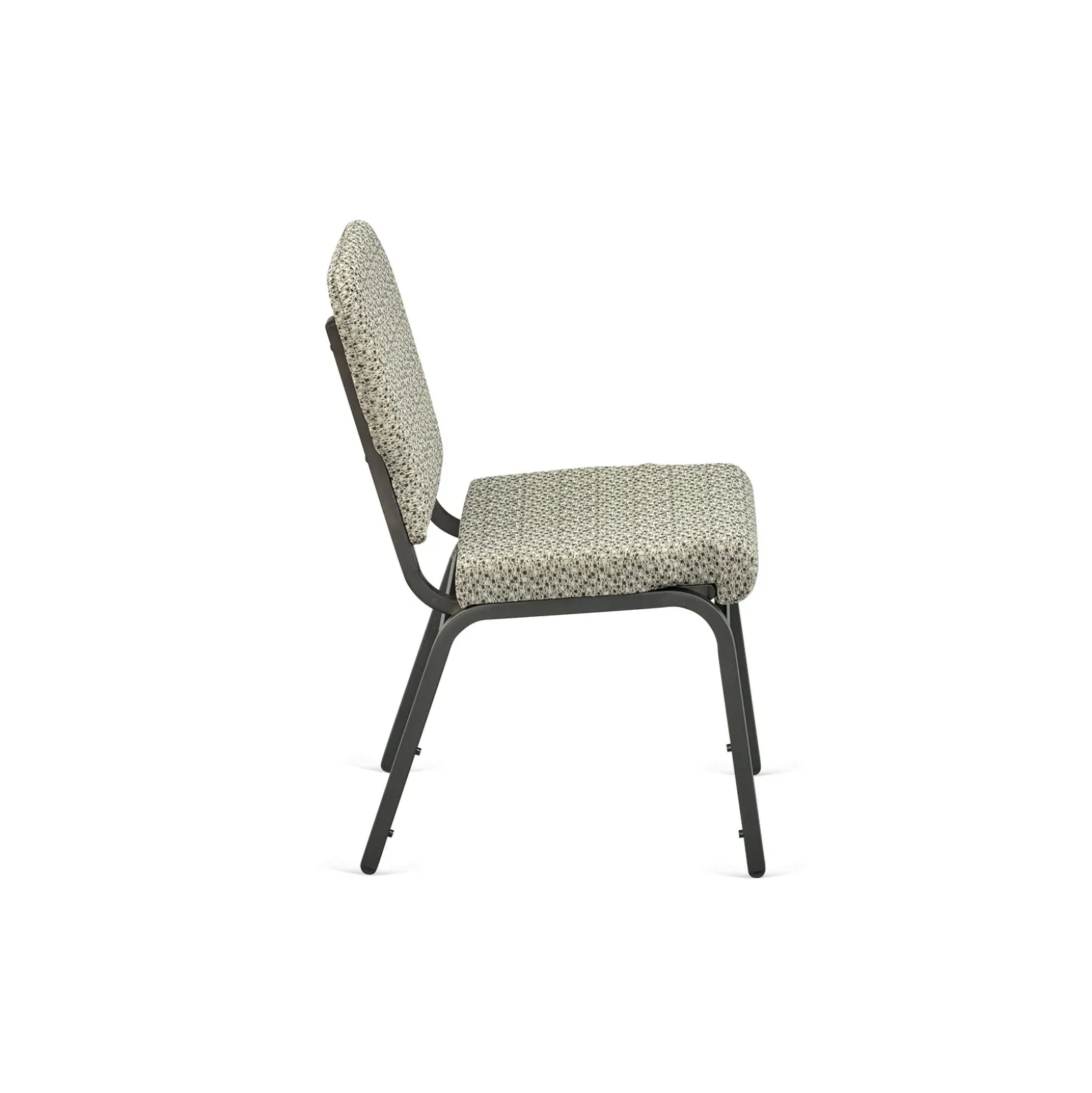 Designer Upholstery Armless Wingback Stack Chair