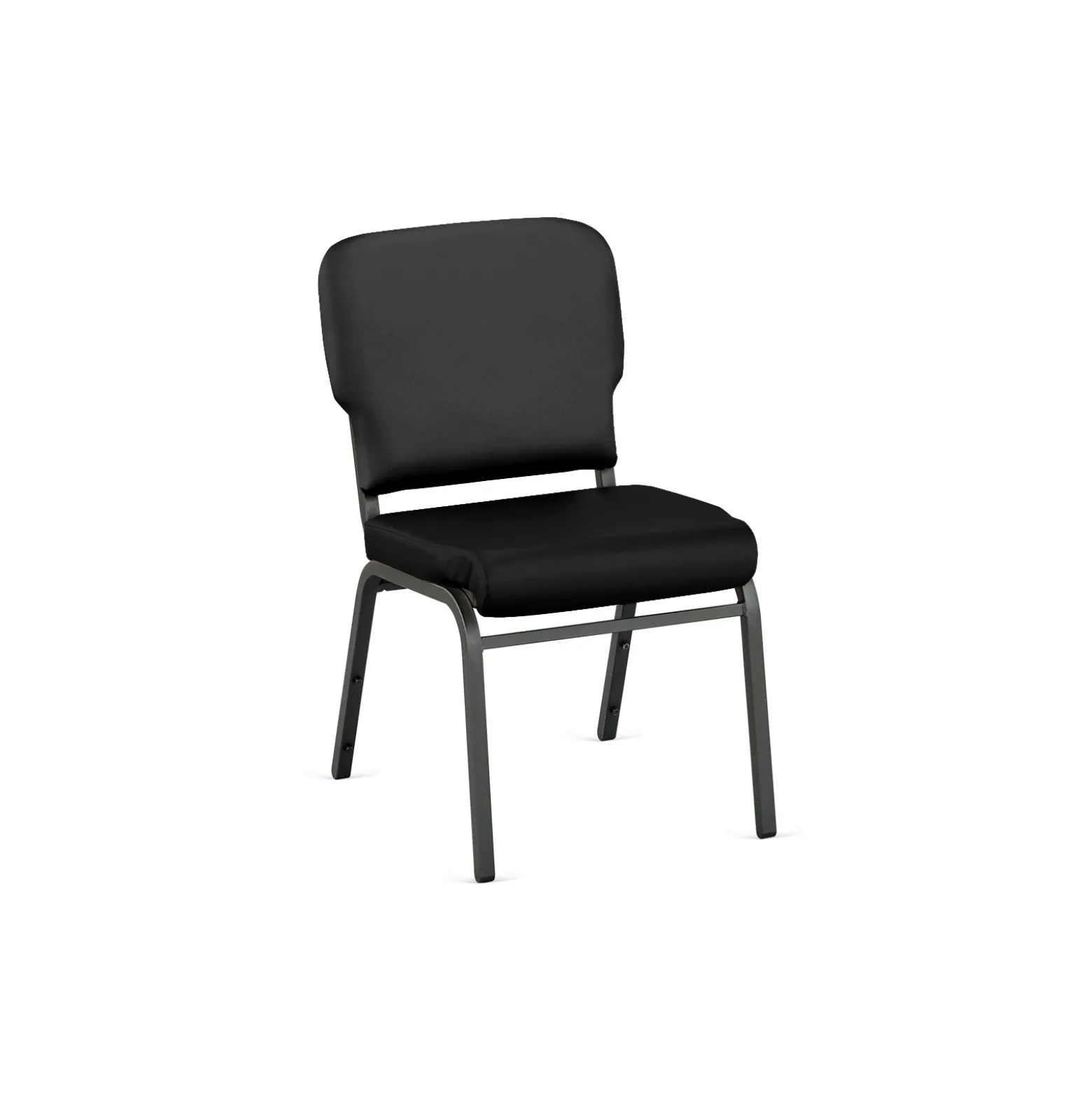 Designer Upholstery Armless Wingback Stack Chair