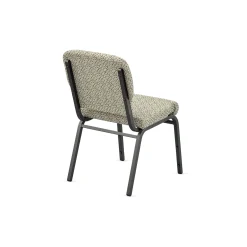 Designer Upholstery Armless Wingback Stack Chair