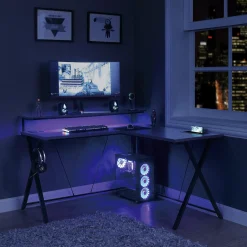 DesignLab Checkpoint L-Shape Gaming Desk - 54