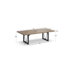 District 8' Conference Table with Power - 96