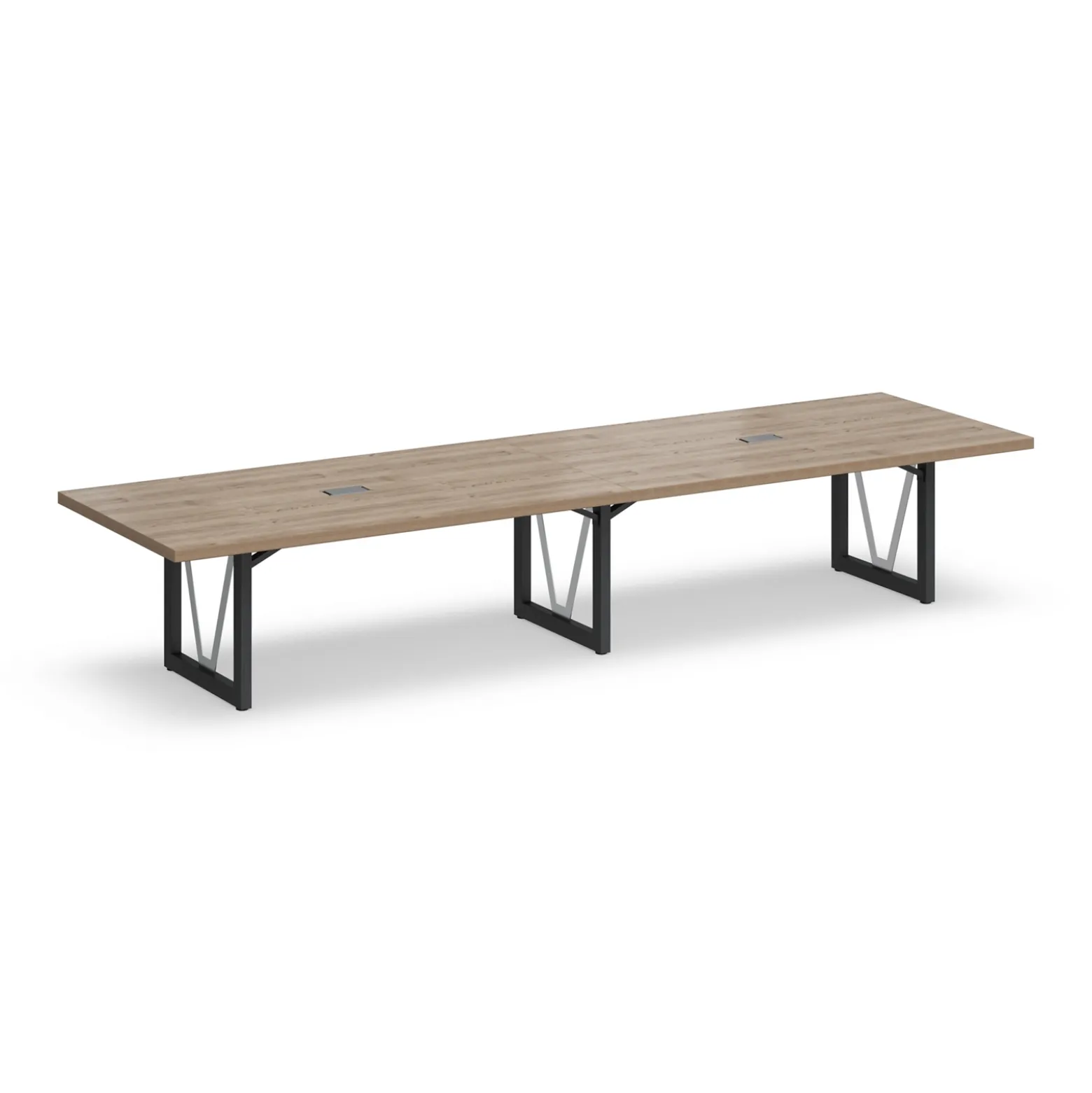 District 14' Conference Table with Power - 166"W x 48"D