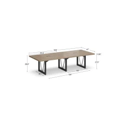 District 14' Conference Table with Power - 166