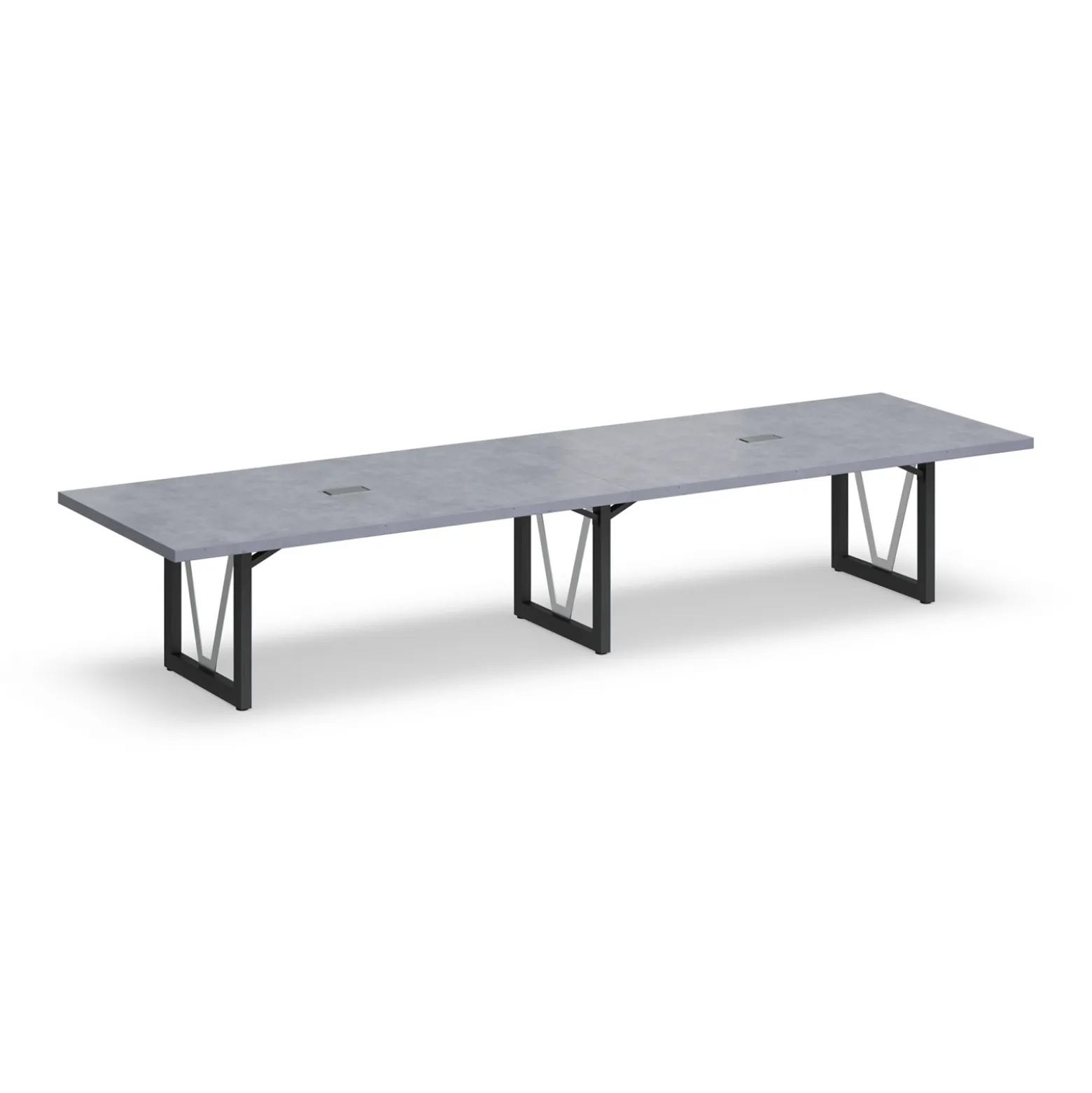District 14' Conference Table with Power - 166"W x 48"D