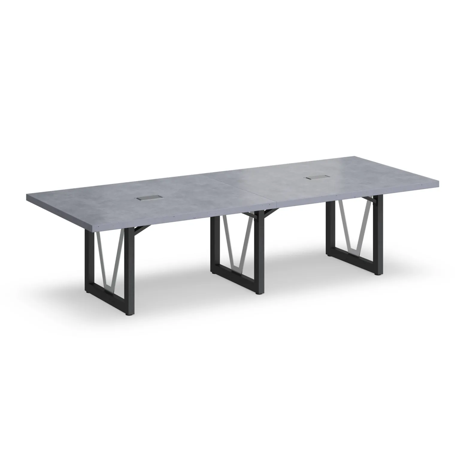 District 10' Conference Table with Power - 120"W x 48"D