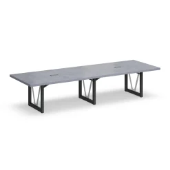 District 12' Conference Table with Power - 144"W x 48"D