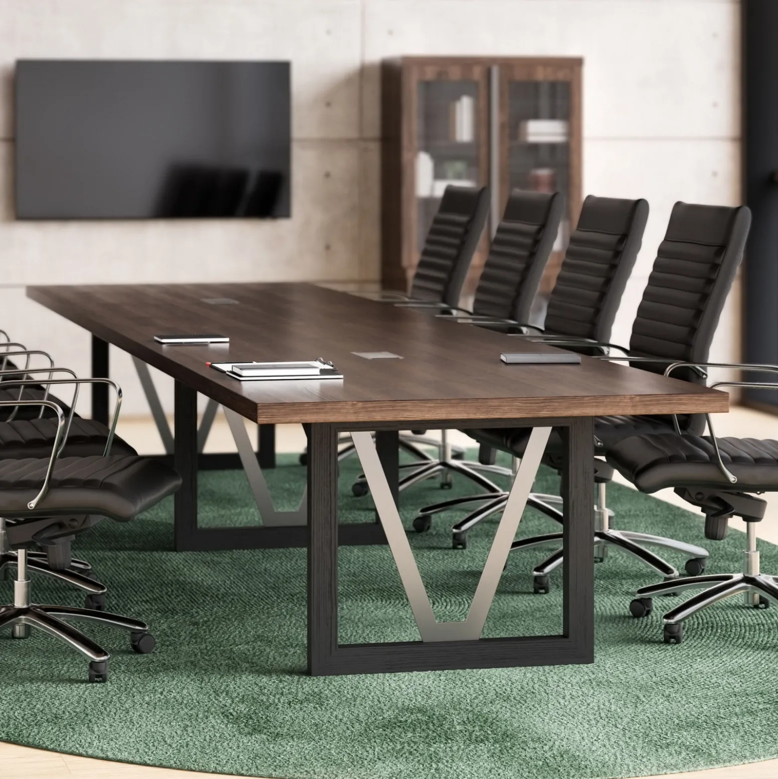 District 16' Conference Table with Power