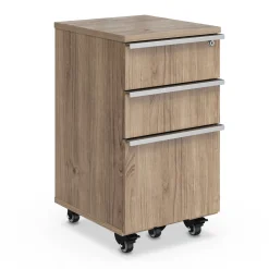District 3 Drawer Mobile File Pedestal - 16"W x 20"D
