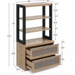 District Bookcase and Lateral File Set - 36