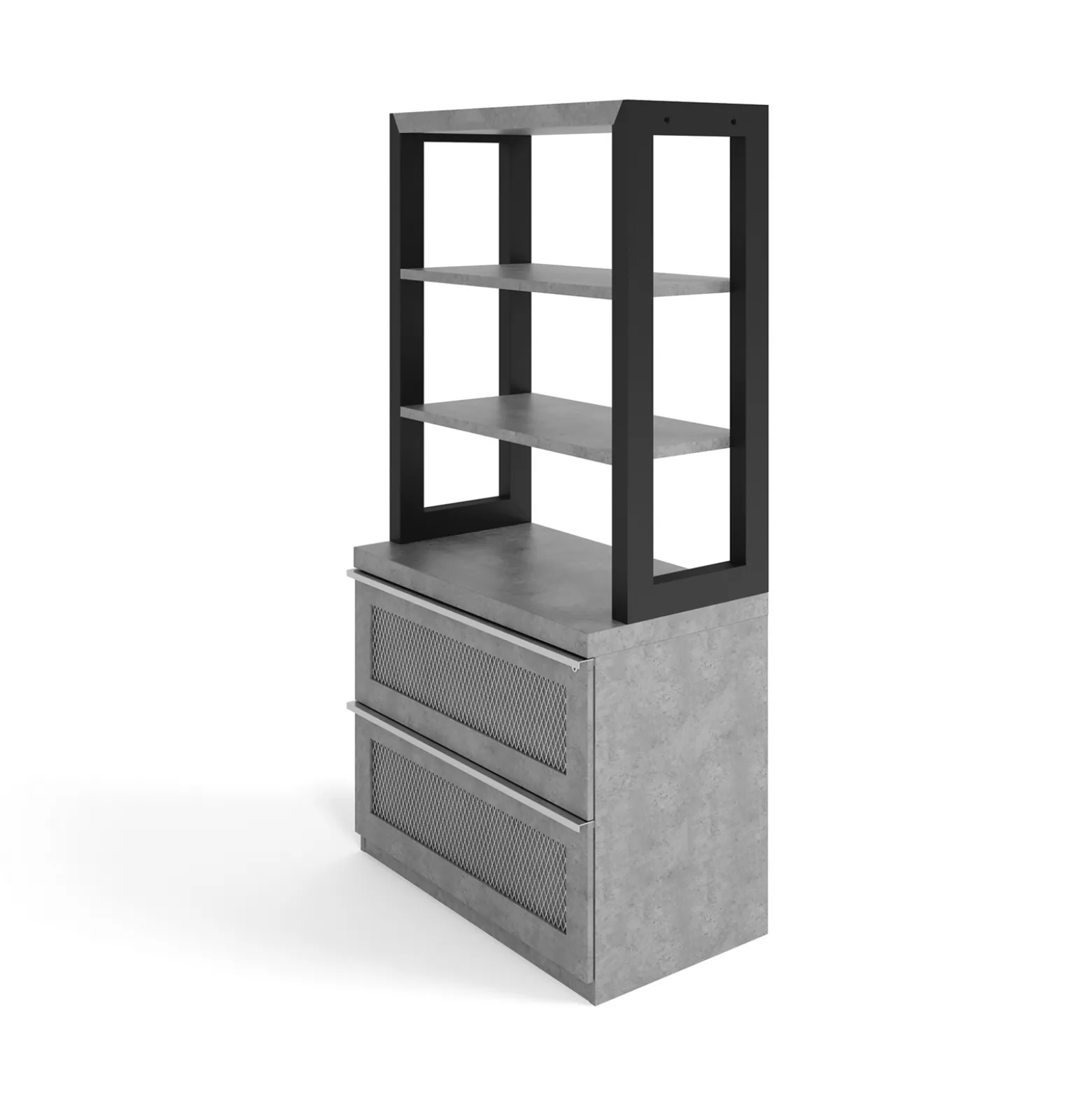 District Bookcase and Lateral File Set - 36"W x 20"D x 72"H