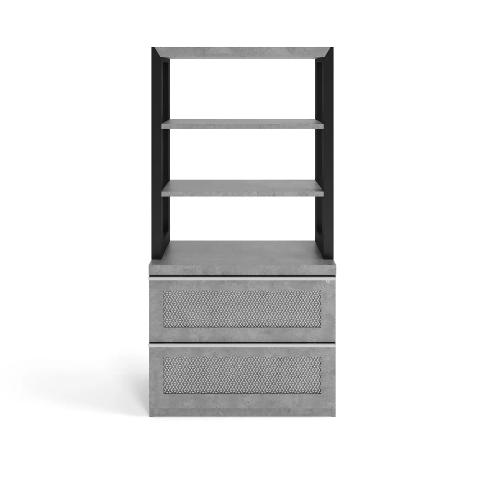 District Bookcase and Lateral File Set - 36"W x 20"D x 72"H