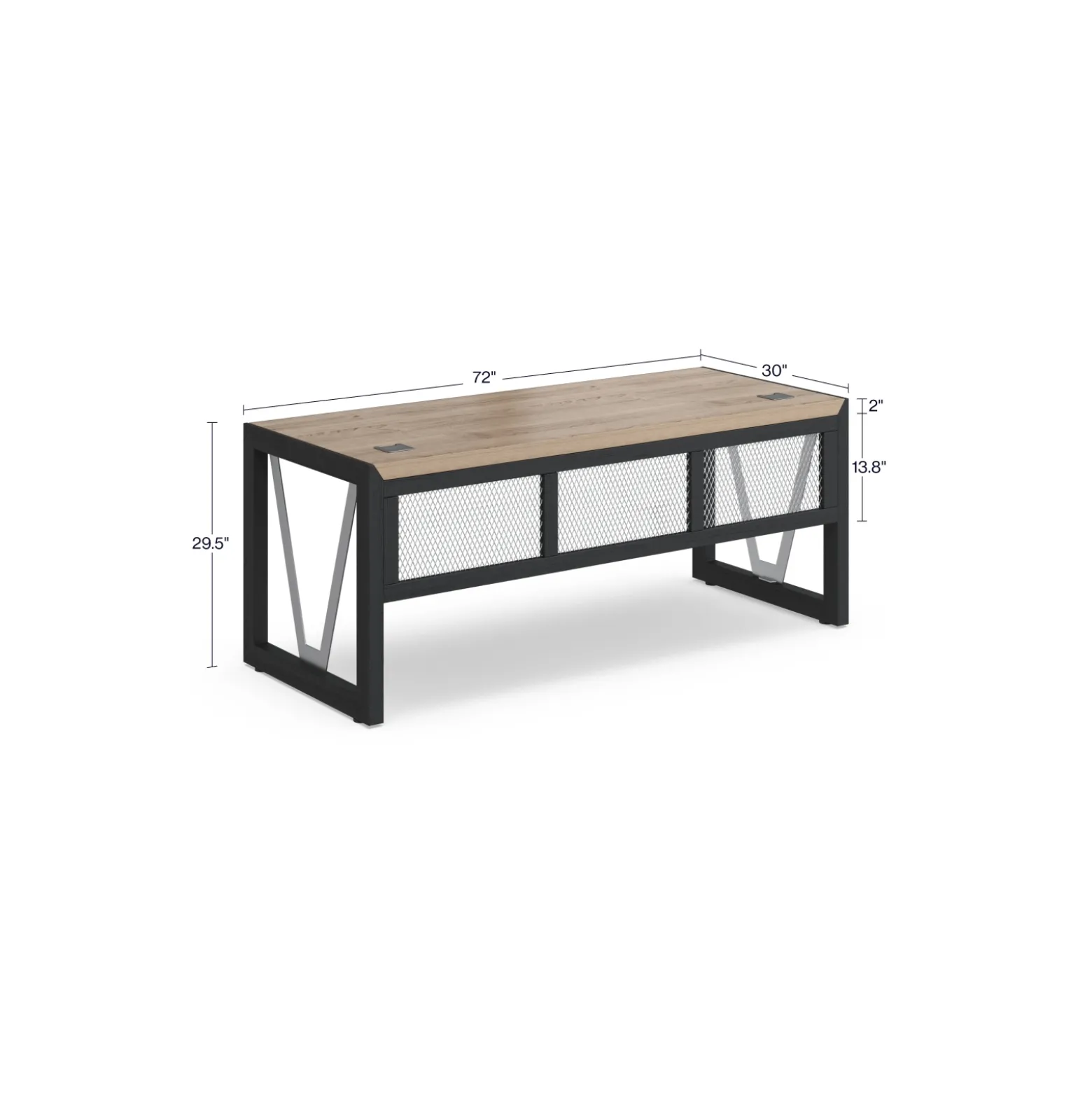 District Executive Desk - 72"W x 30"D