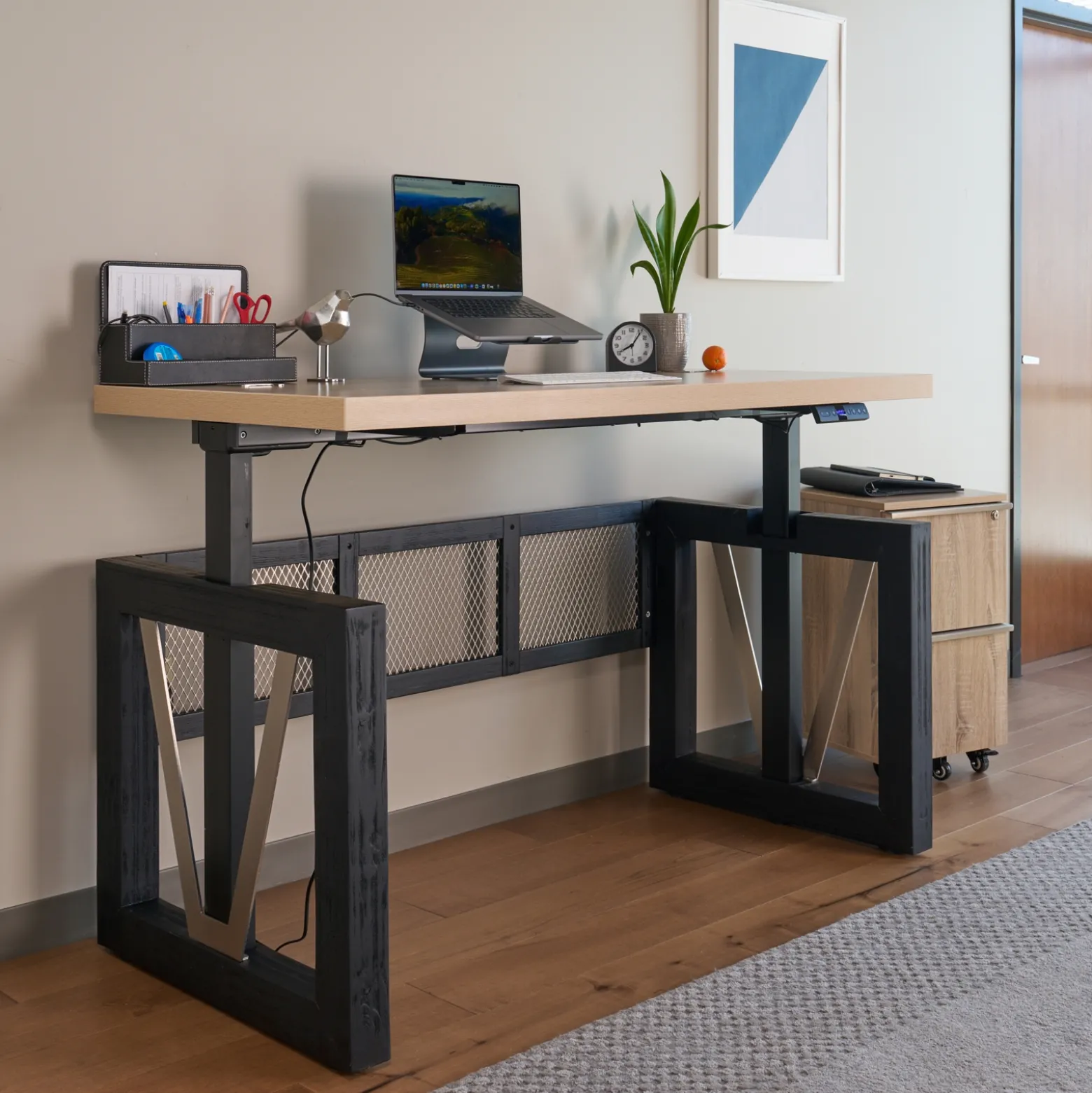 District Height Adjustable Standing Desk - 60"Wx30"D