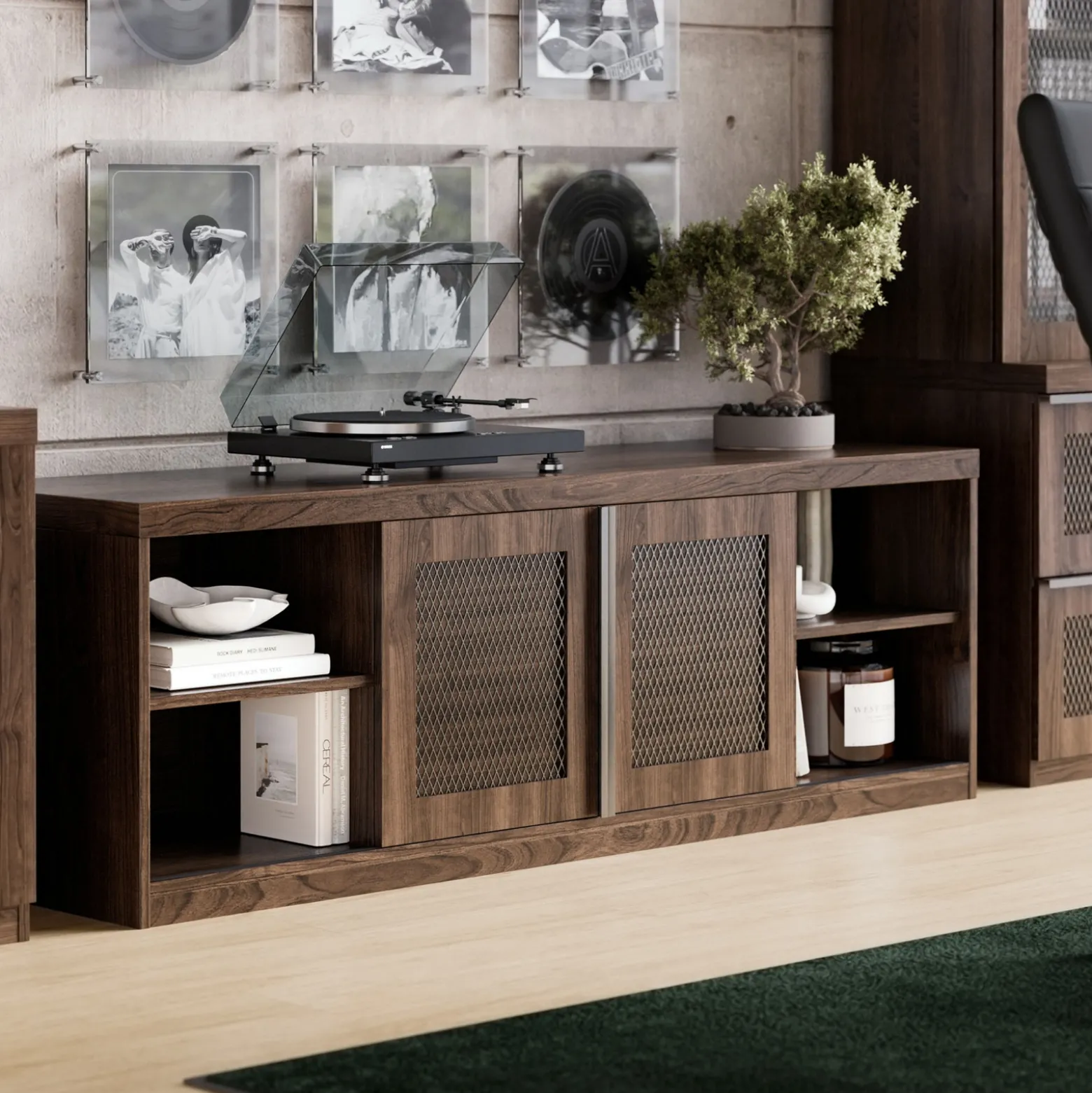 District Low Storage Credenza - 72"W x 20"D x 24"H