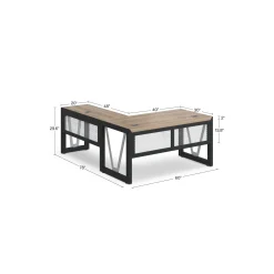 District L-Shaped Desk with Right Return - 60