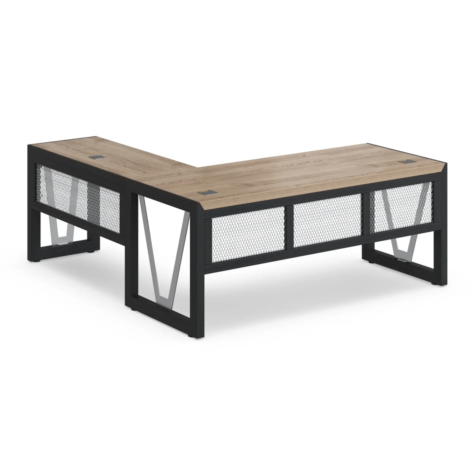 District L-Shaped Desk with Right Return - 72"W x 78"D