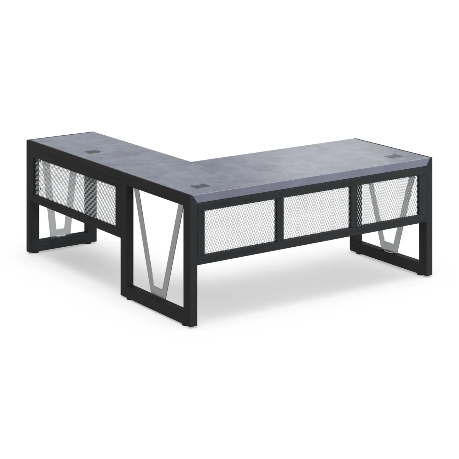 District L-Shaped Desk with Right Return - 72"W x 78"D