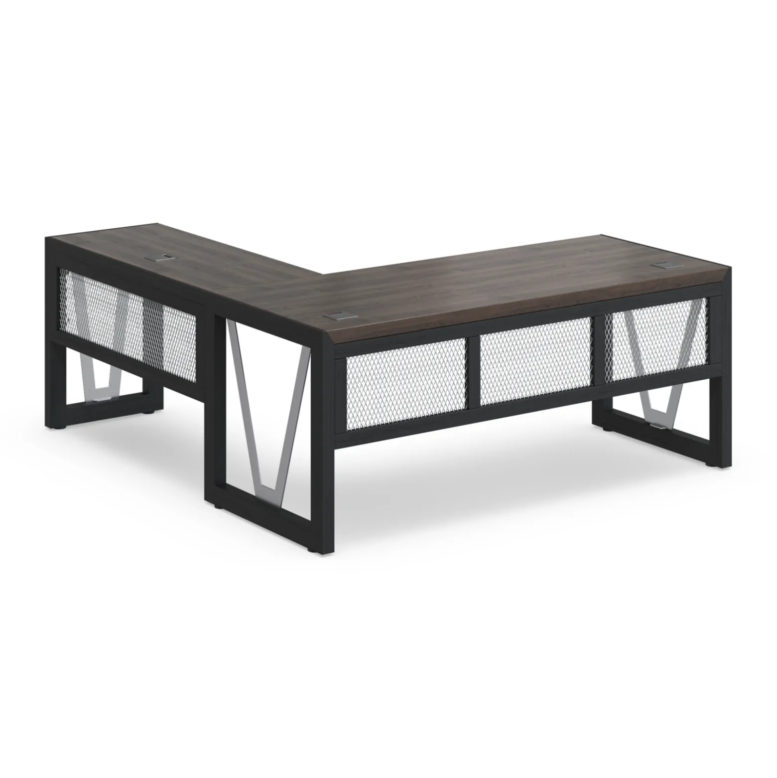 District L-Shaped Desk with Right Return - 72"W x 78"D