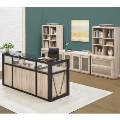District Reception Desk with Power - 87