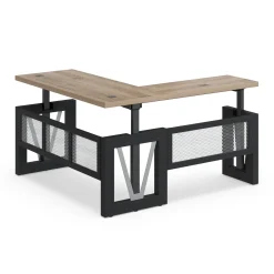 District Reversible Height Adjustable L-Shaped Standing Desk - 72