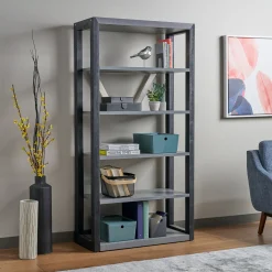 District 5-Shelf Bookcase - 36