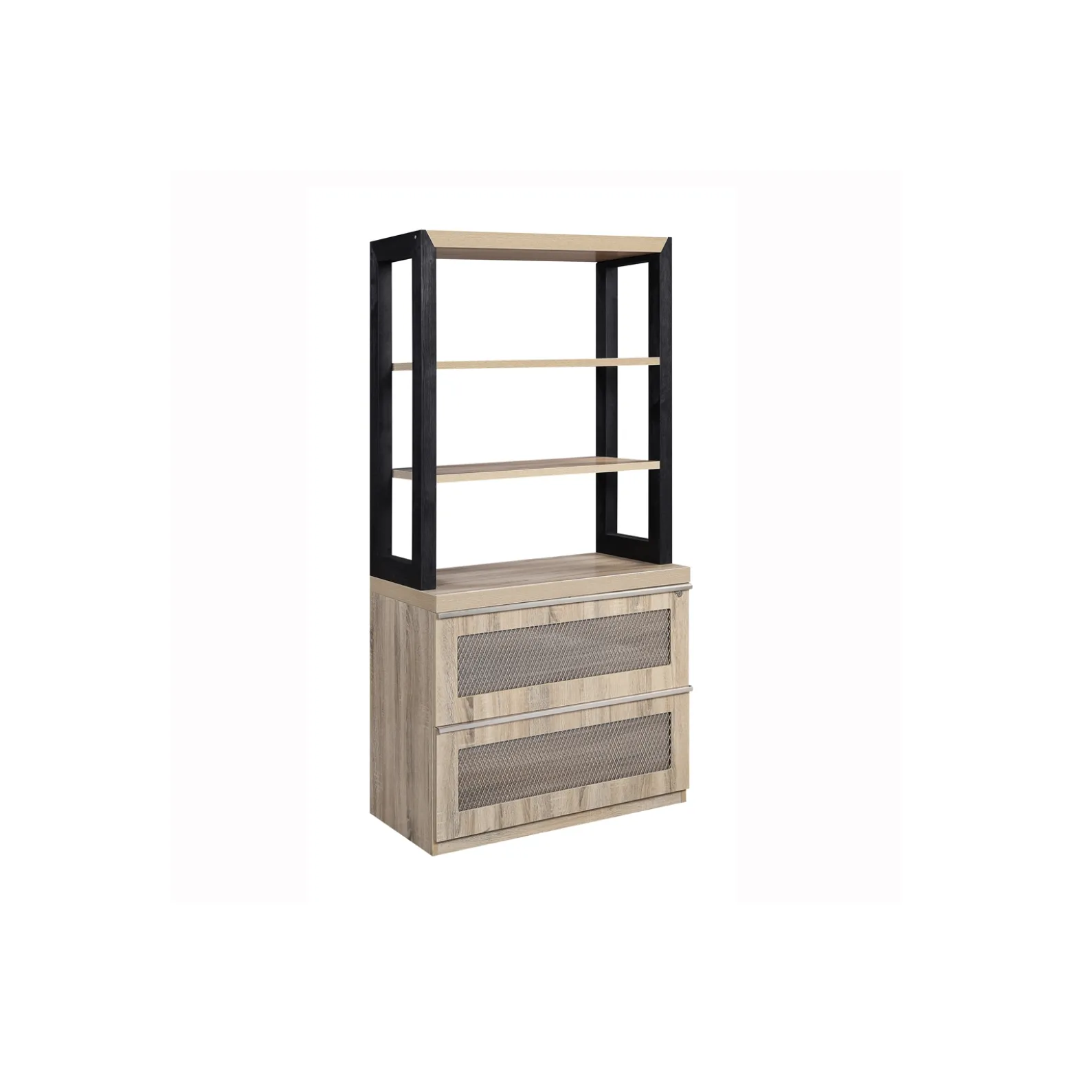 District 3-Shelf Bookcase - 36"W x 16"D x 42"H