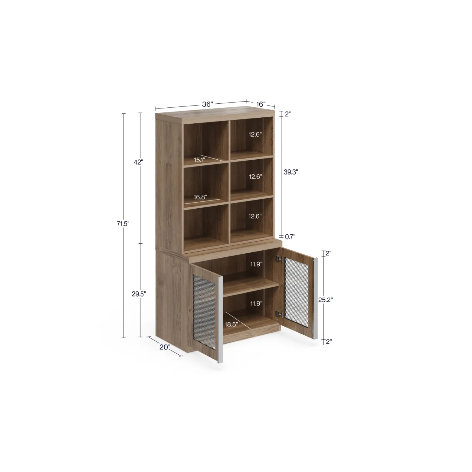 District Stacking and Storage Set - 36"Wx71.5"H
