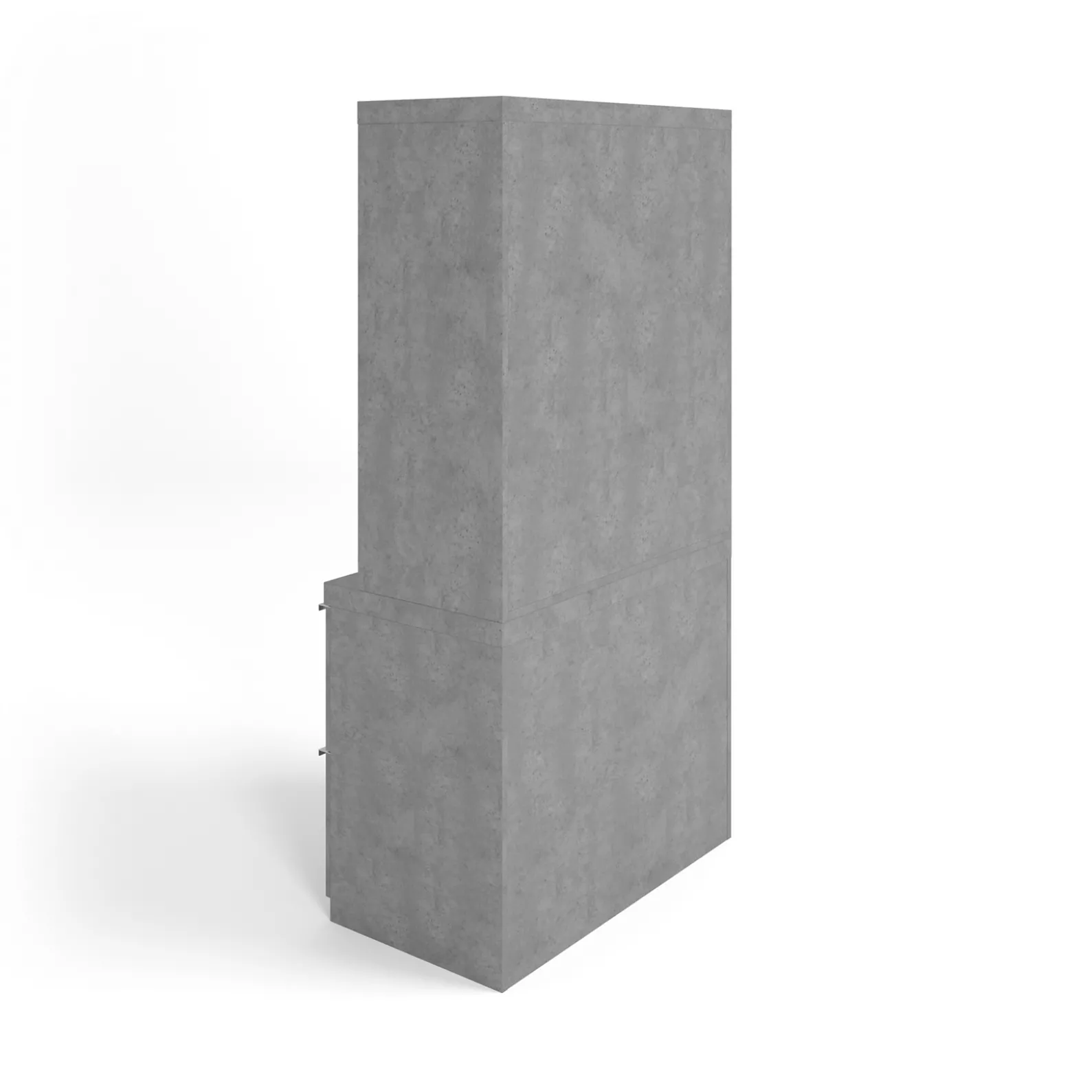 District Stacking Shelf & Lateral File Set - 36"Wx71.5"H