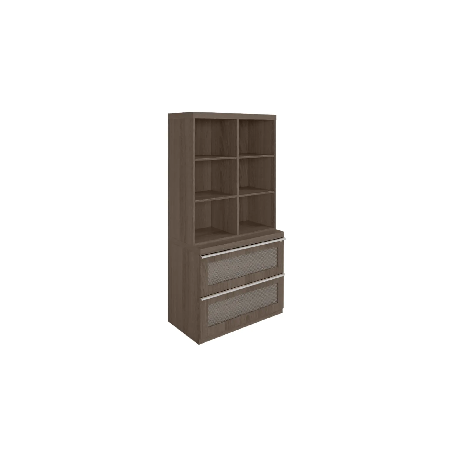 District Stacking Shelf & Lateral File Set - 36"Wx71.5"H