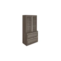 District Storage Cabinet and Lateral File Set - 36"W x 20"D x 72"H