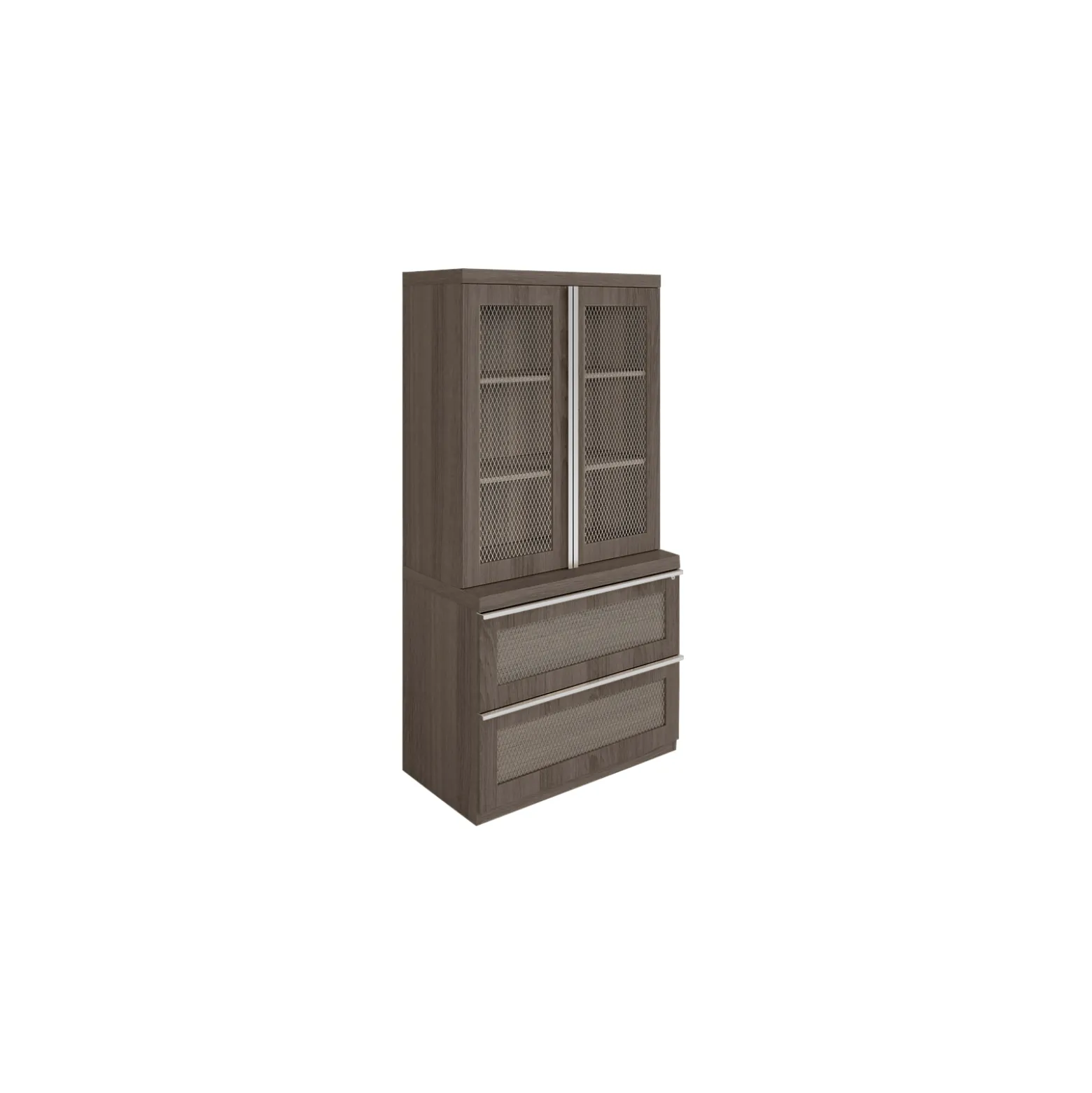 District Storage Cabinet and Lateral File Set - 36"W x 20"D x 72"H