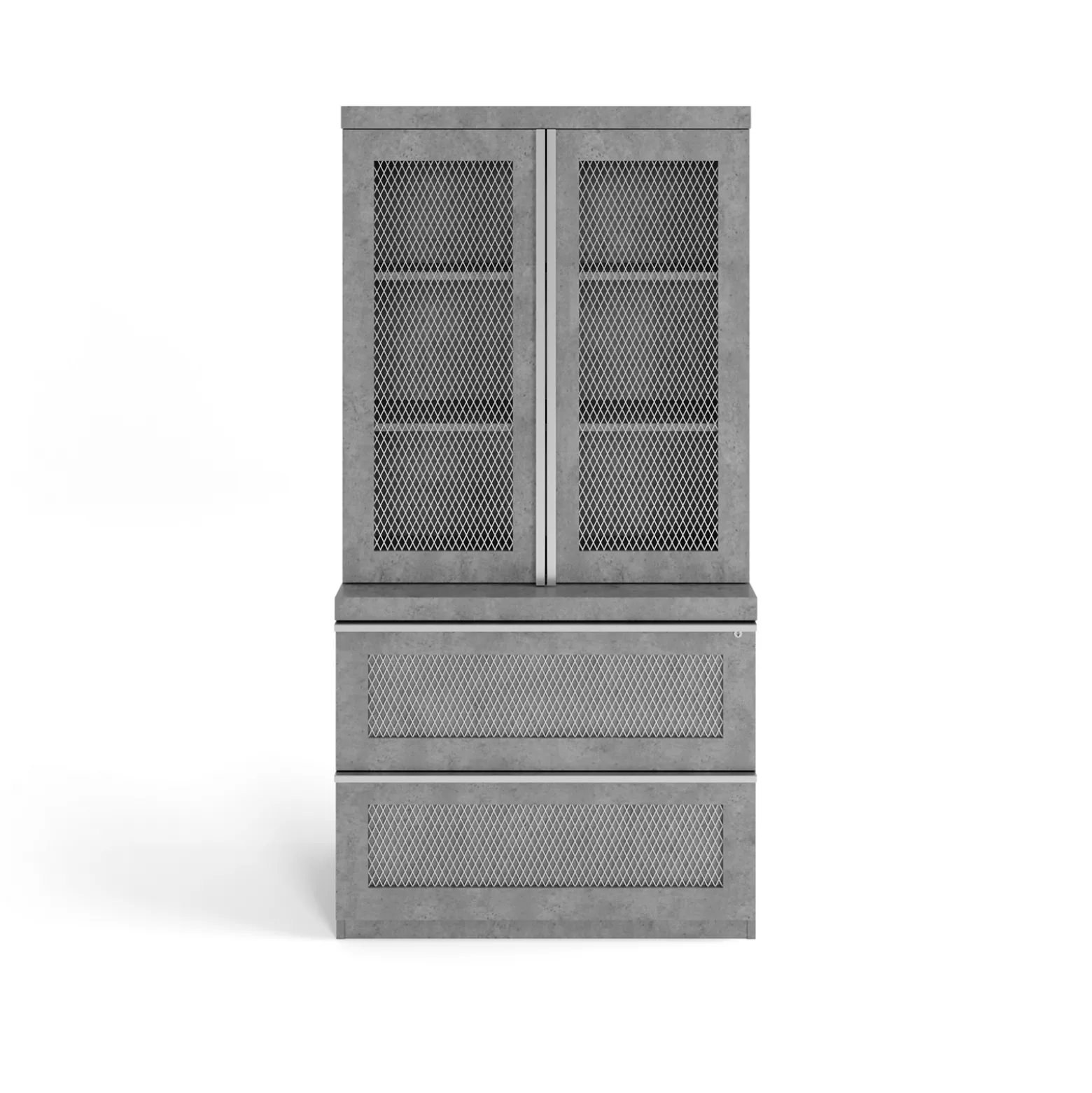 District Storage Cabinet and Lateral File Set - 36"W x 20"D x 72"H