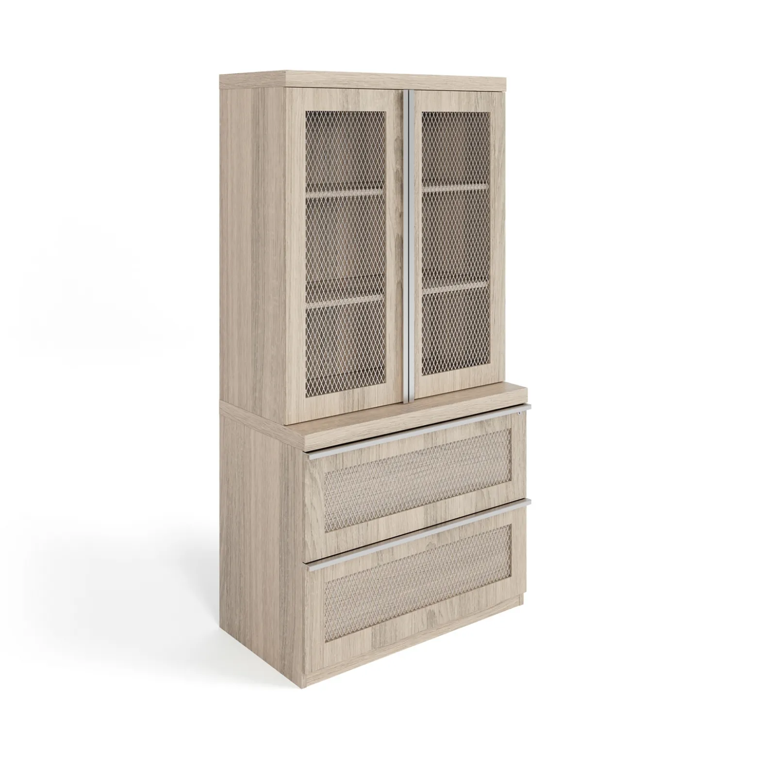 District Storage Cabinet and Lateral File Set - 36"W x 20"D x 72"H