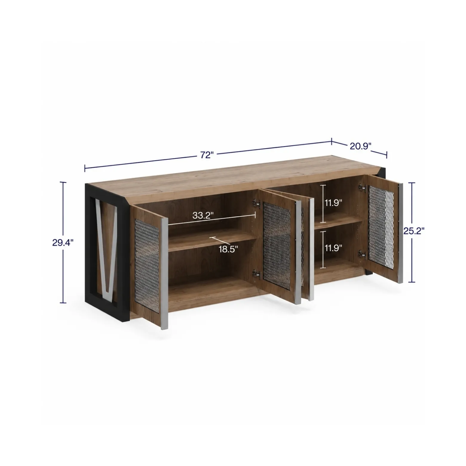 District Storage Credenza 72"W x 20"D