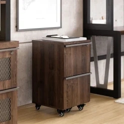 District Two Drawer Mobile File Pedestal - 20"W x 16"D