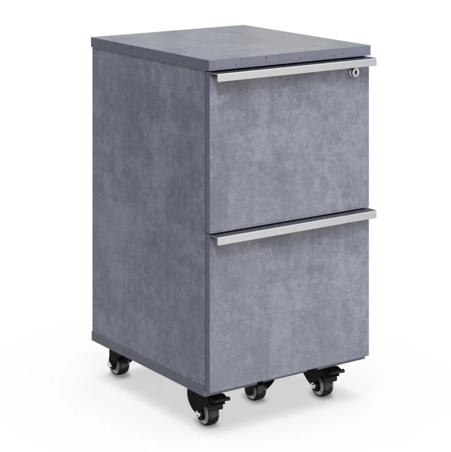 District Two Drawer Mobile File Pedestal - 20"W x 16"D