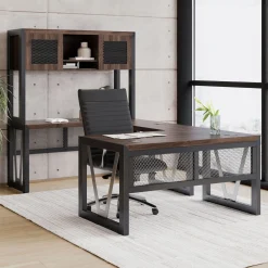 District U-Desk with Reversible Bridge - 60