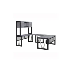 District U-Desk with Reversible Bridge - 60