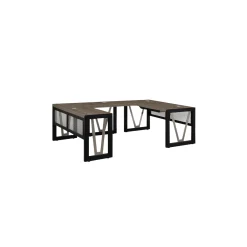 District U-Desk with Reversible Bridge - 60